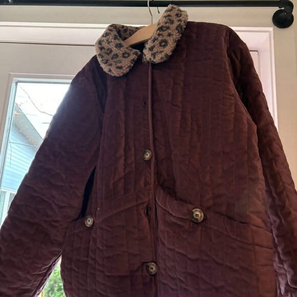 Marlot Paris - Filippa Velvet Coat - Plum - Picture 5 of 7